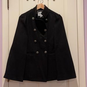 Black no sleeves coat